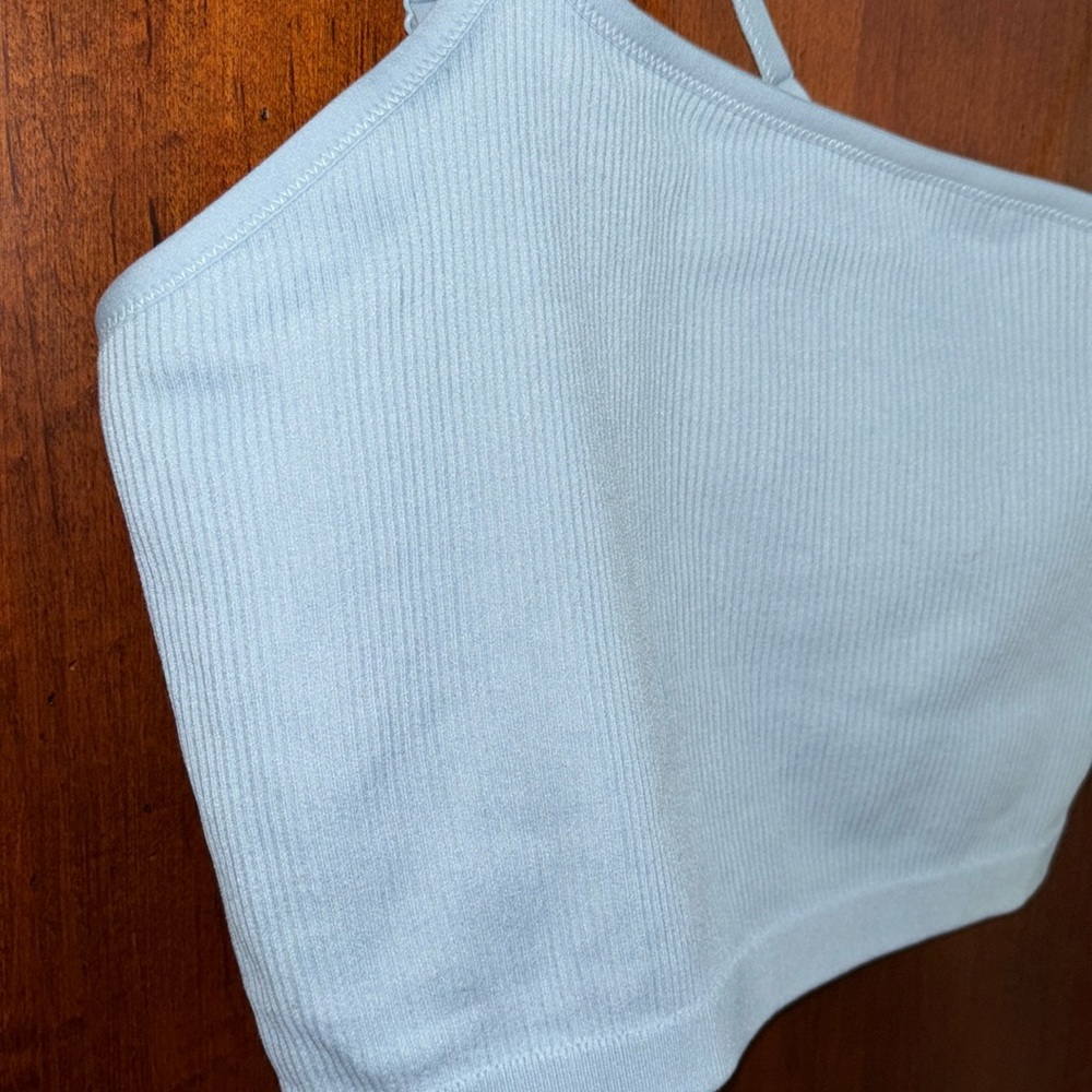 NWOT Aerie Ribbed One Shoulder Seamless Longline Bralette - Picture 11 of 11